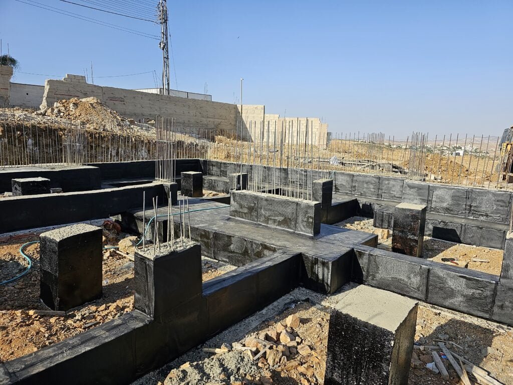 Foundation and concrete upstands insulation works by Precision Construction