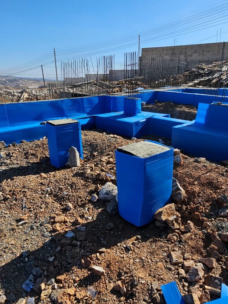Foundation and concrete upstands insulation works by Precision Construction
