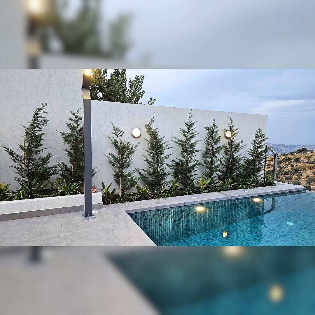 Mountain Villa Landscape Works by Precision Construction