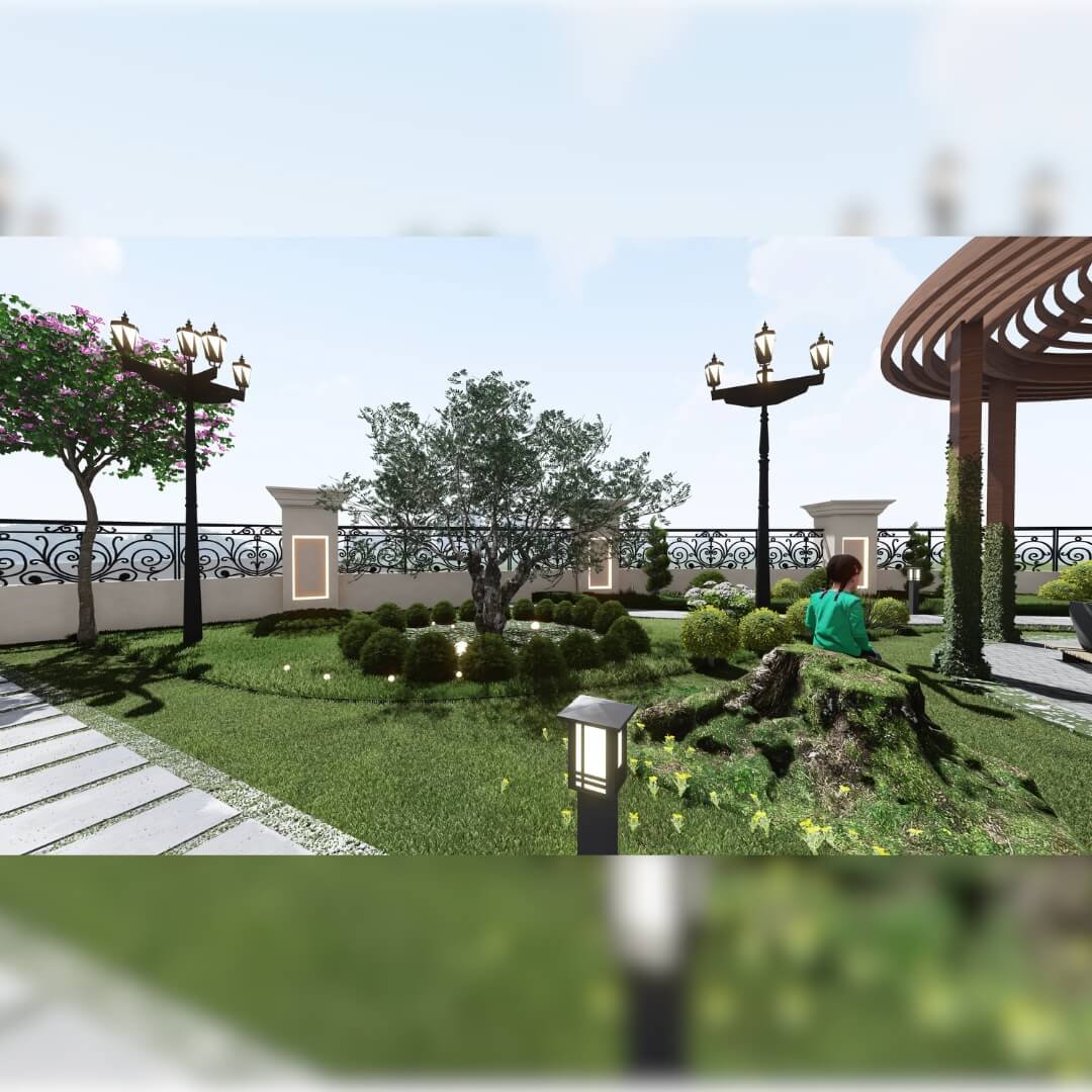 Wi Villa Landscape Design by Precision Construction